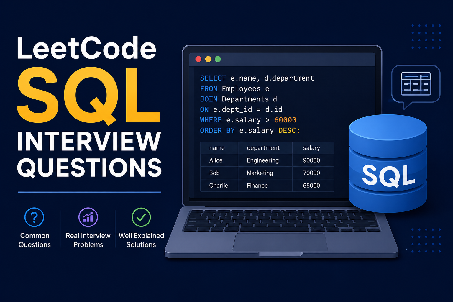 LeetCode SQL Interview Questions