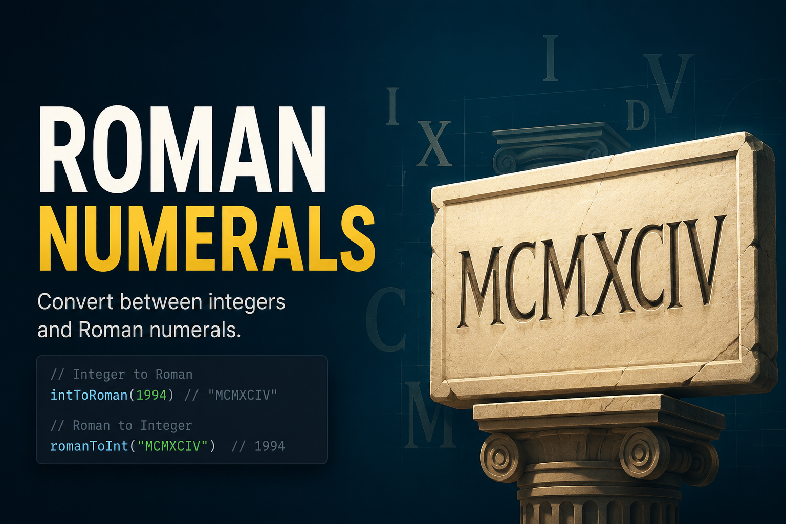 Roman Numerals Leetcode